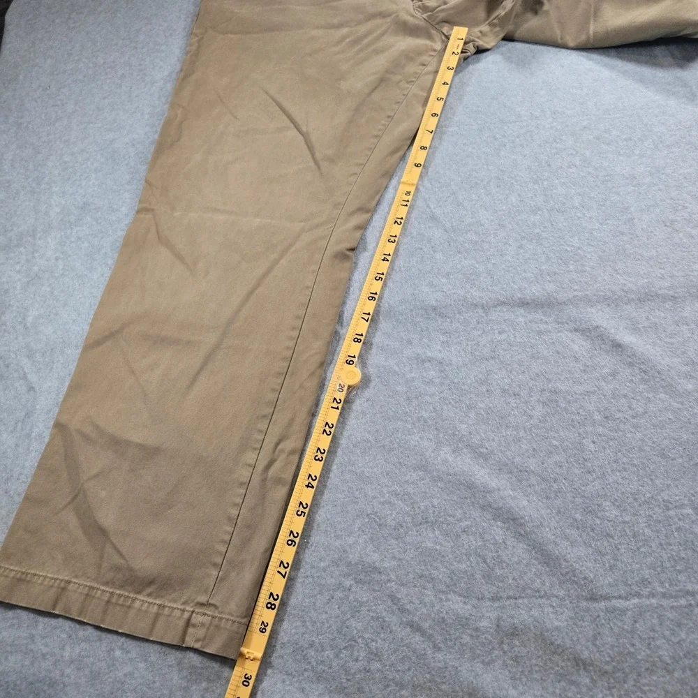 Banana Republic Gavin Chino Khaki Tan Straight Leg Pants Mens 38x32 100% Cotton